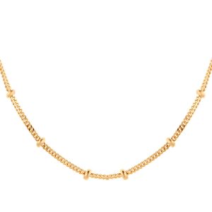 9ct Yellow Gold Beaded Chain