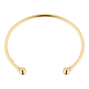 18ct Yellow Gold 2.5mm Tube Torque Bangle